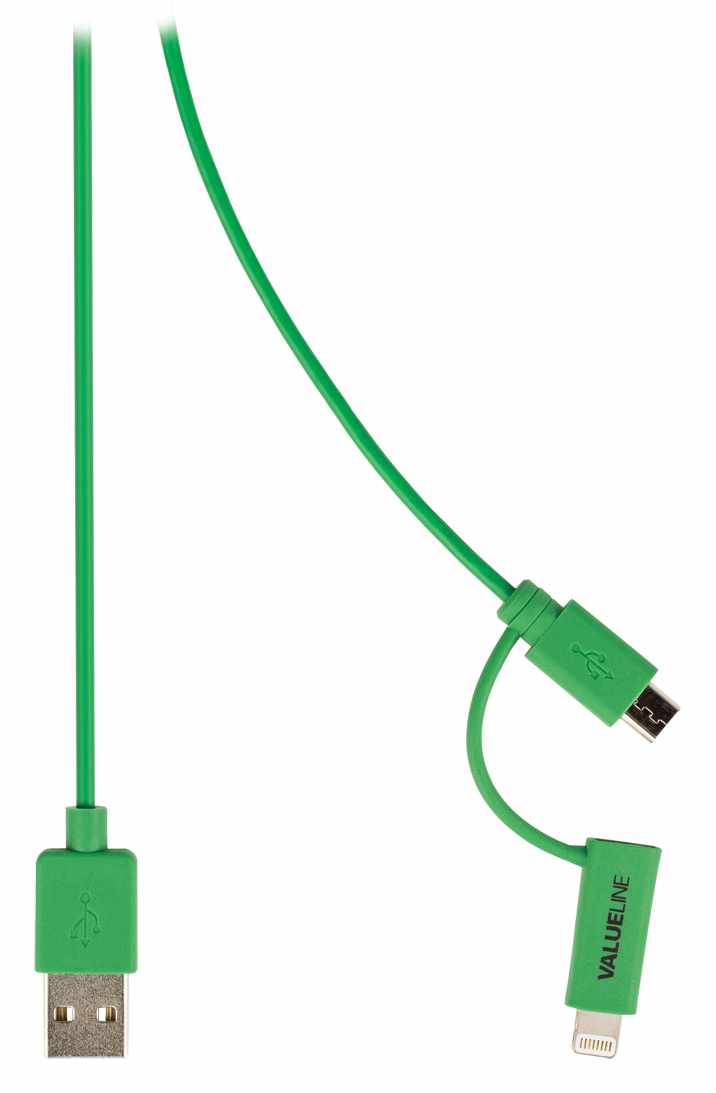 Cable Usb 2 0 Carga A Macho A Micro B Verde